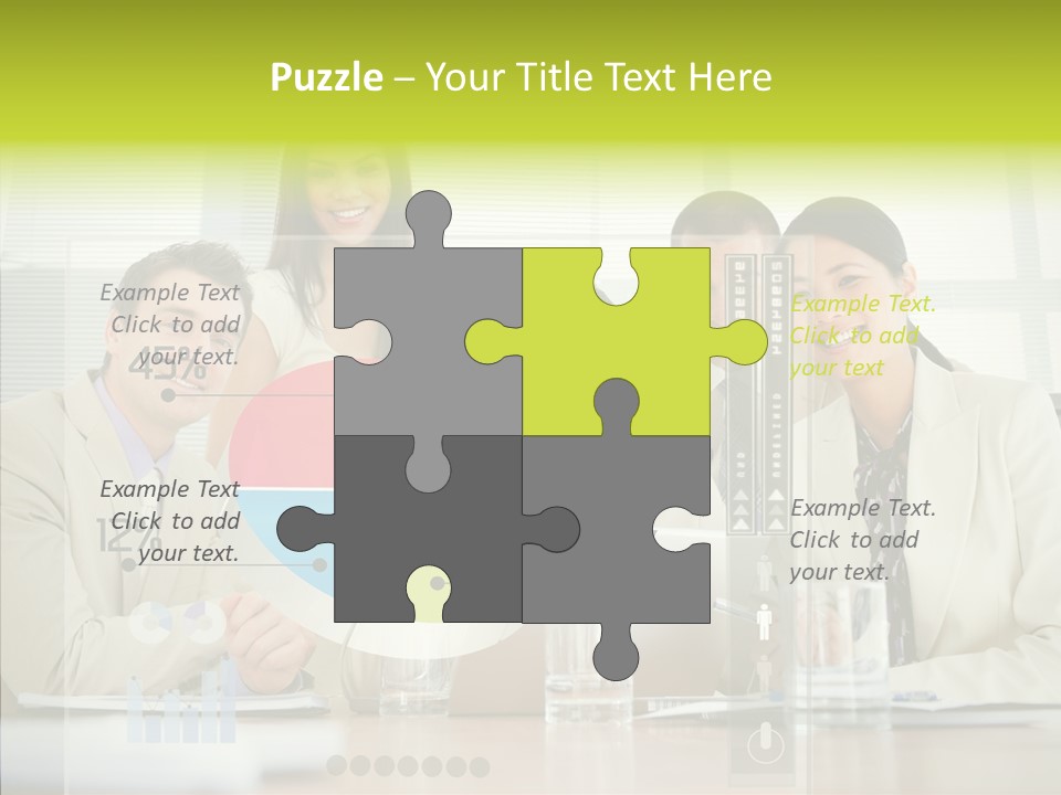 Holographic Male Caucasian PowerPoint Template