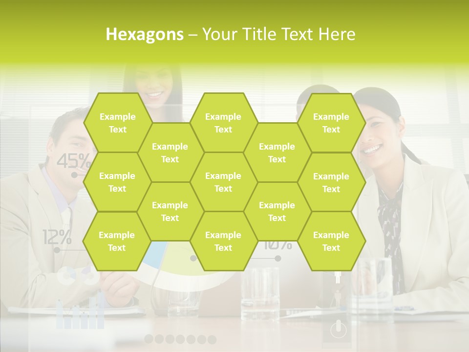 Holographic Male Caucasian PowerPoint Template