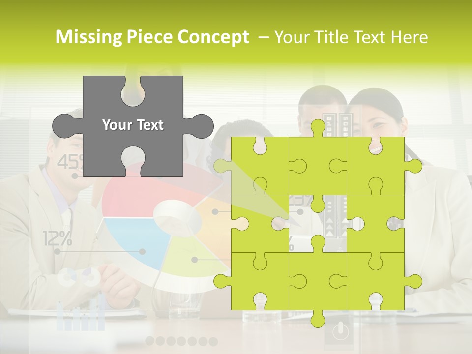 Holographic Male Caucasian PowerPoint Template