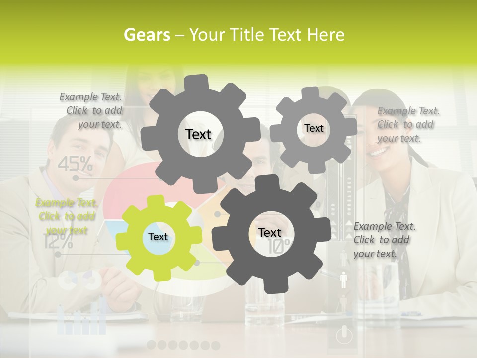 Holographic Male Caucasian PowerPoint Template