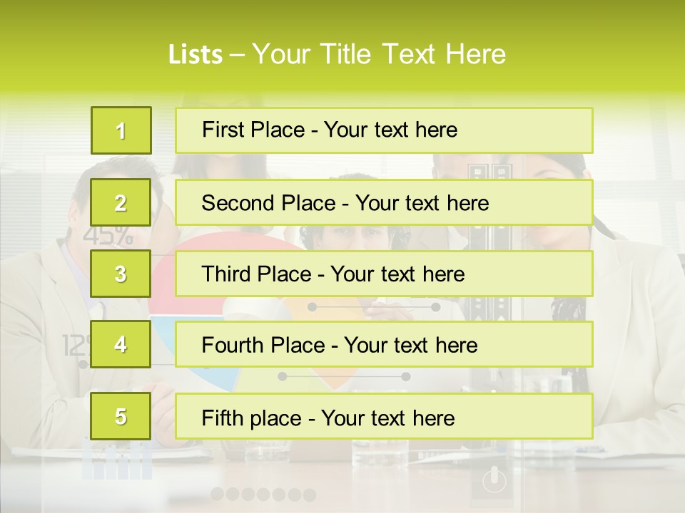 Holographic Male Caucasian PowerPoint Template