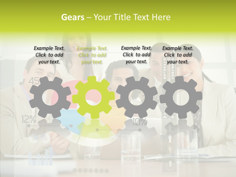 Holographic Male Caucasian PowerPoint Template