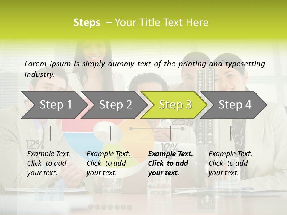 Holographic Male Caucasian PowerPoint Template
