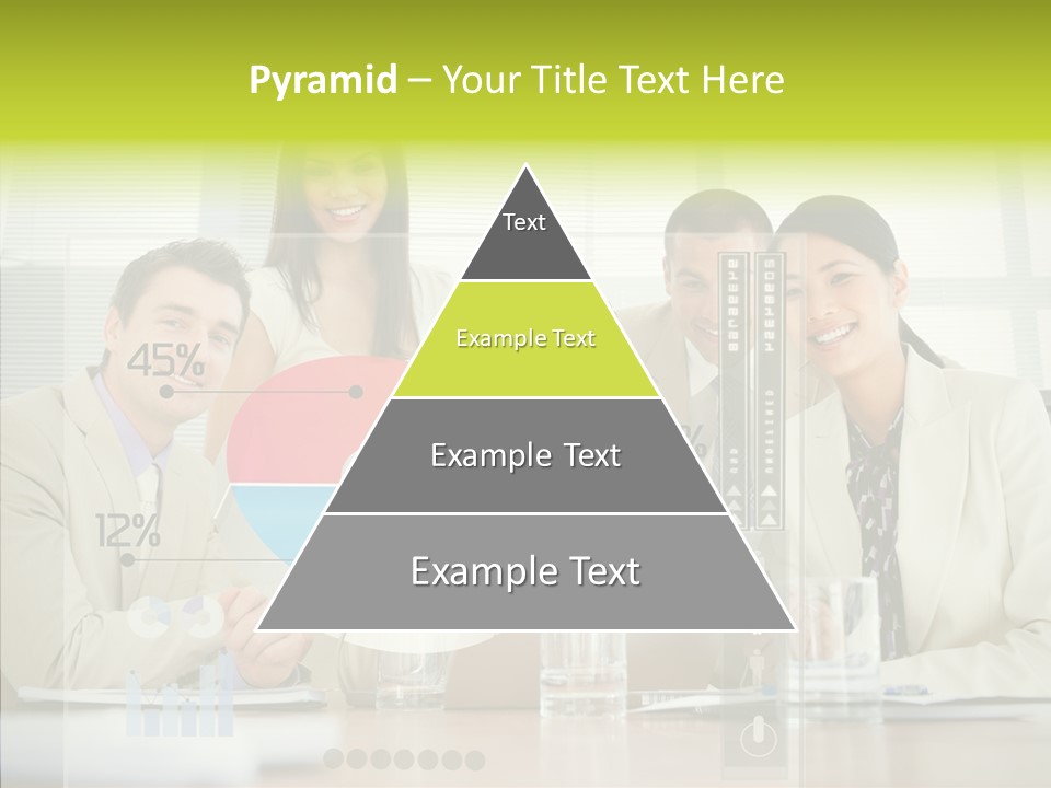 Holographic Male Caucasian PowerPoint Template