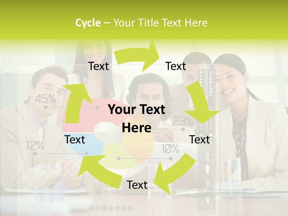 Holographic Male Caucasian PowerPoint Template