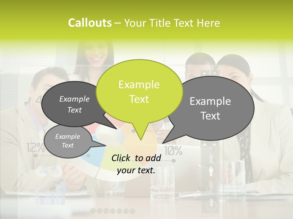 Holographic Male Caucasian PowerPoint Template