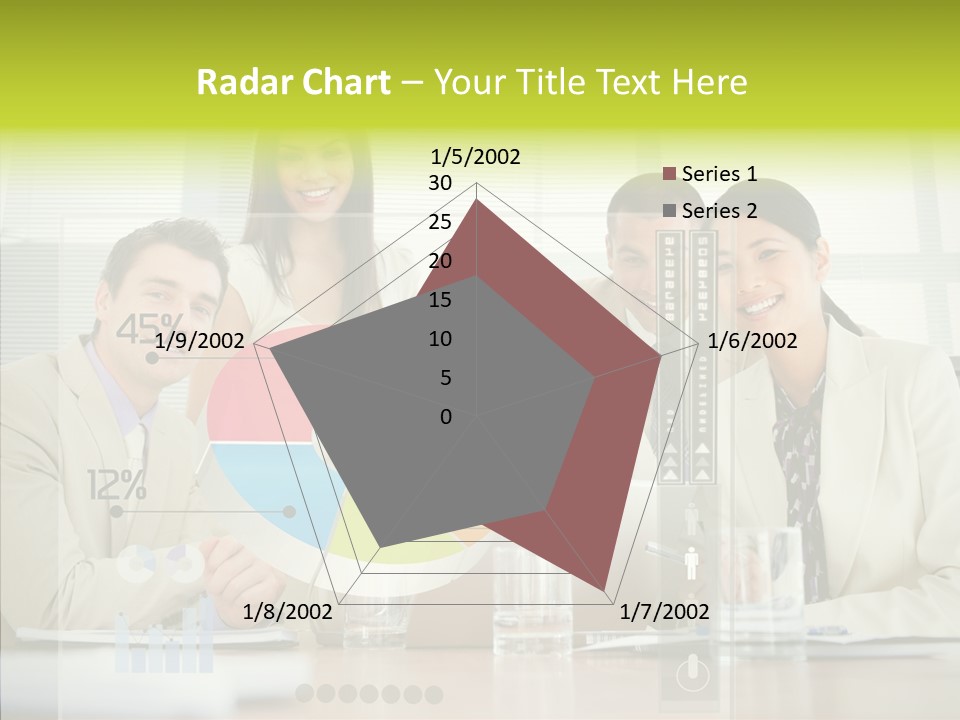 Holographic Male Caucasian PowerPoint Template
