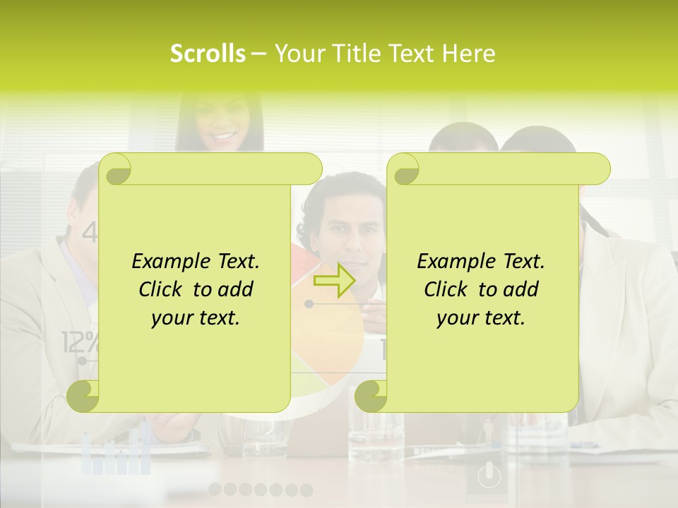 Holographic Male Caucasian PowerPoint Template