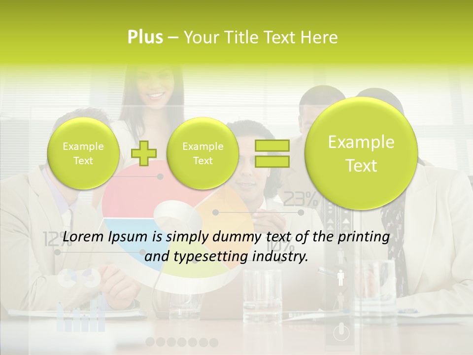 Holographic Male Caucasian PowerPoint Template