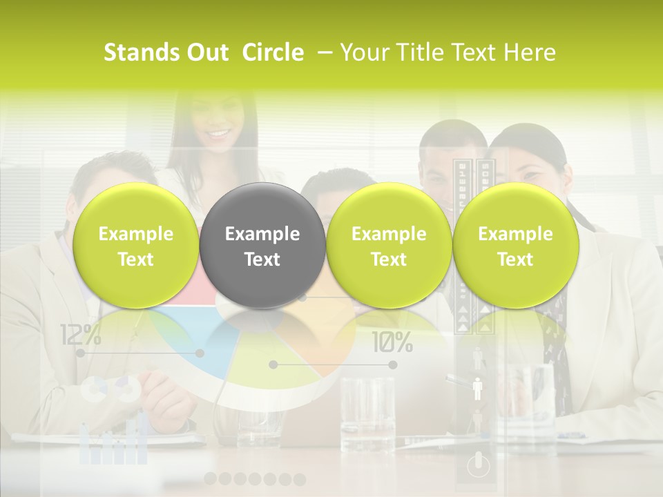 Holographic Male Caucasian PowerPoint Template