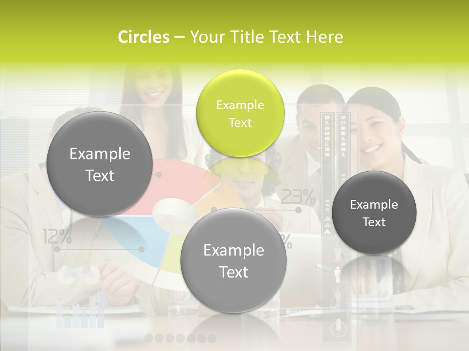 Holographic Male Caucasian PowerPoint Template