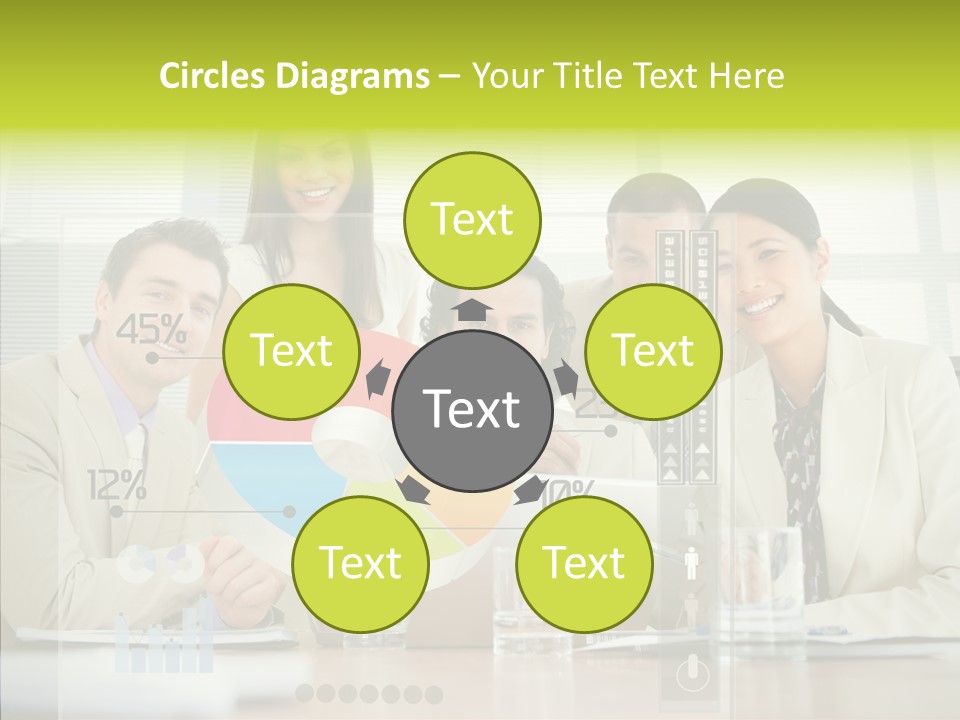 Holographic Male Caucasian PowerPoint Template