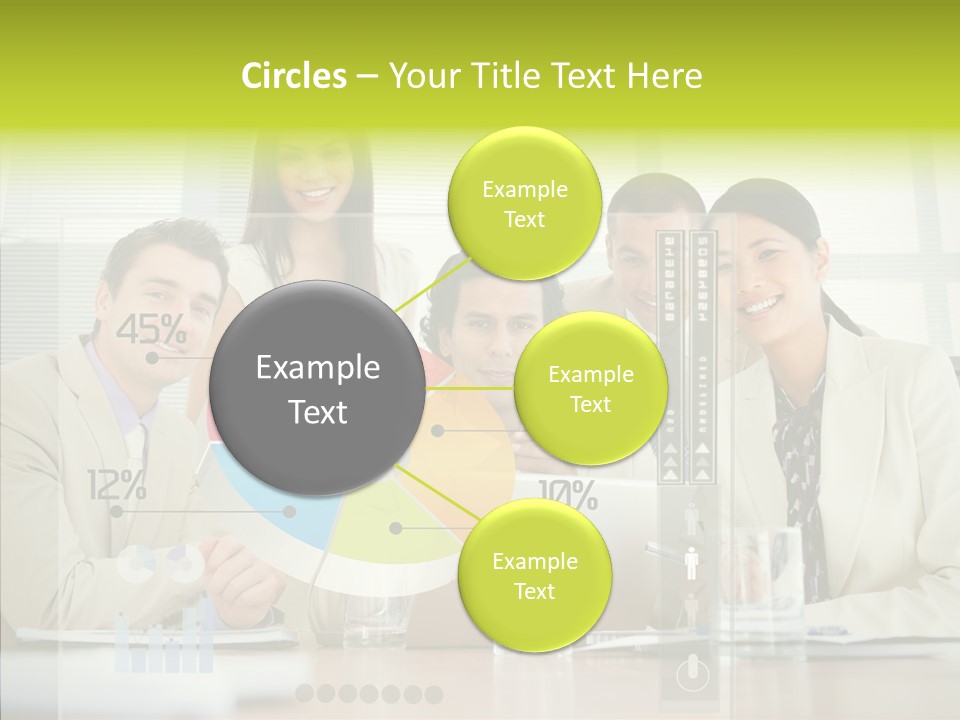 Holographic Male Caucasian PowerPoint Template