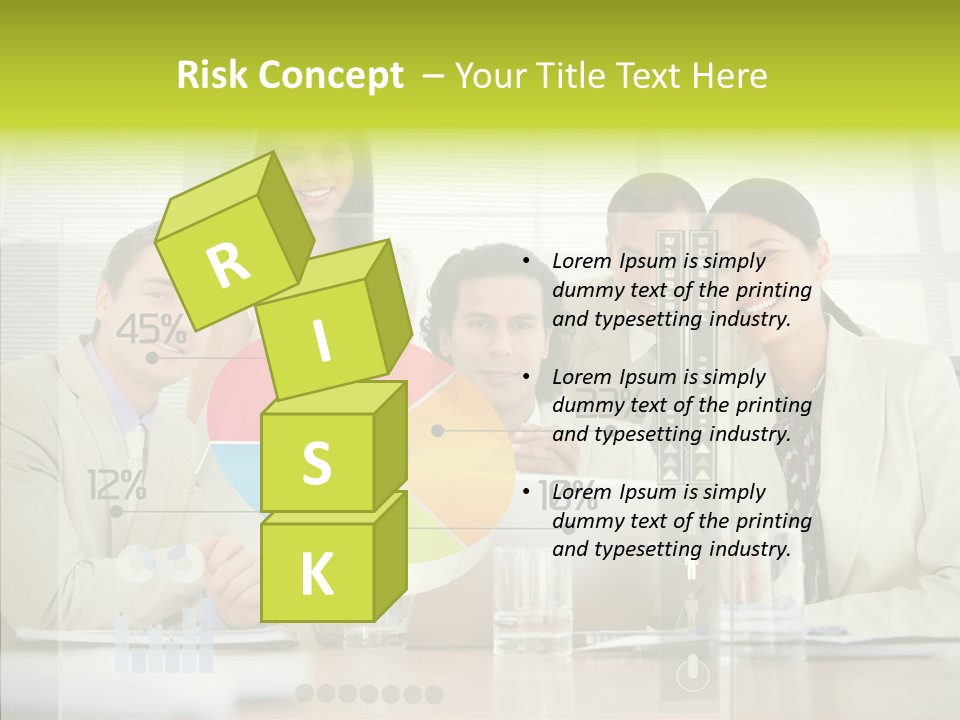 Holographic Male Caucasian PowerPoint Template