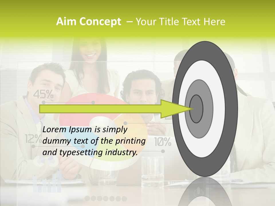 Holographic Male Caucasian PowerPoint Template