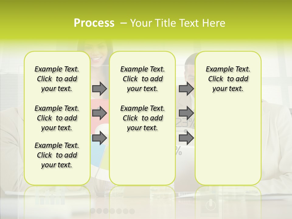 Holographic Male Caucasian PowerPoint Template