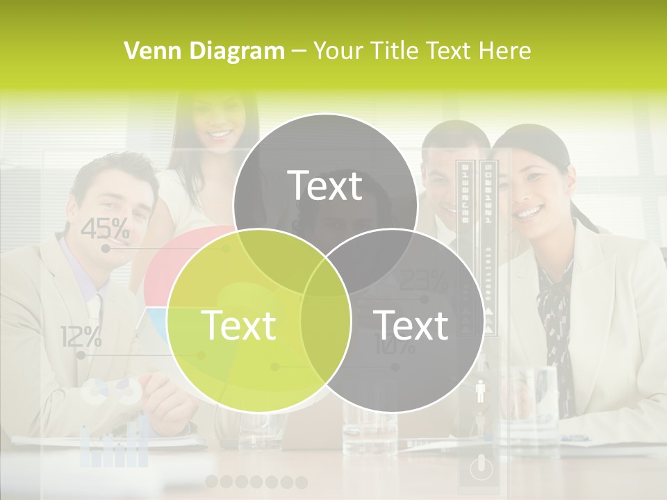 Holographic Male Caucasian PowerPoint Template