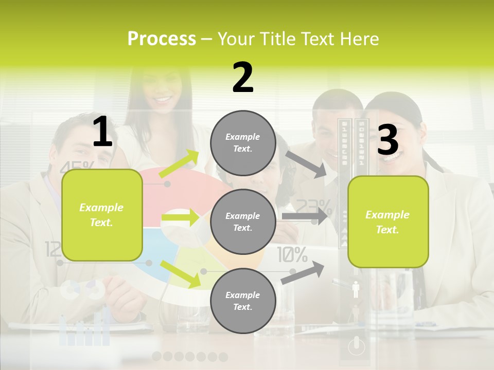 Holographic Male Caucasian PowerPoint Template