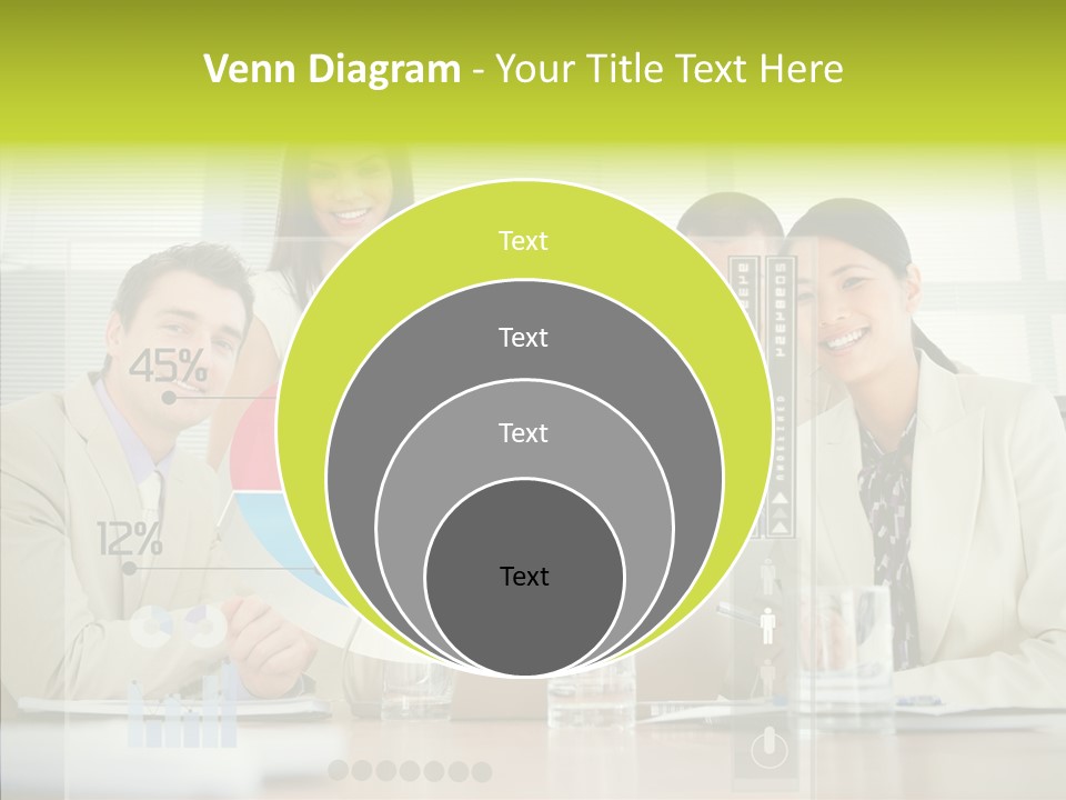 Holographic Male Caucasian PowerPoint Template