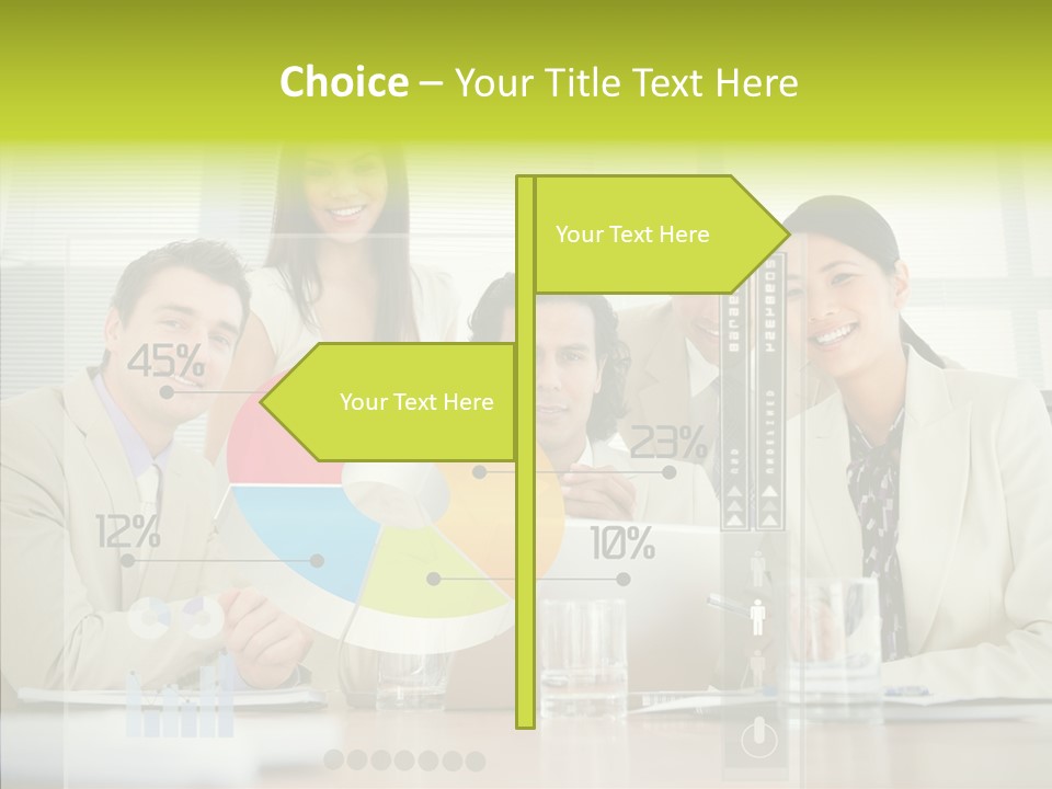 Holographic Male Caucasian PowerPoint Template