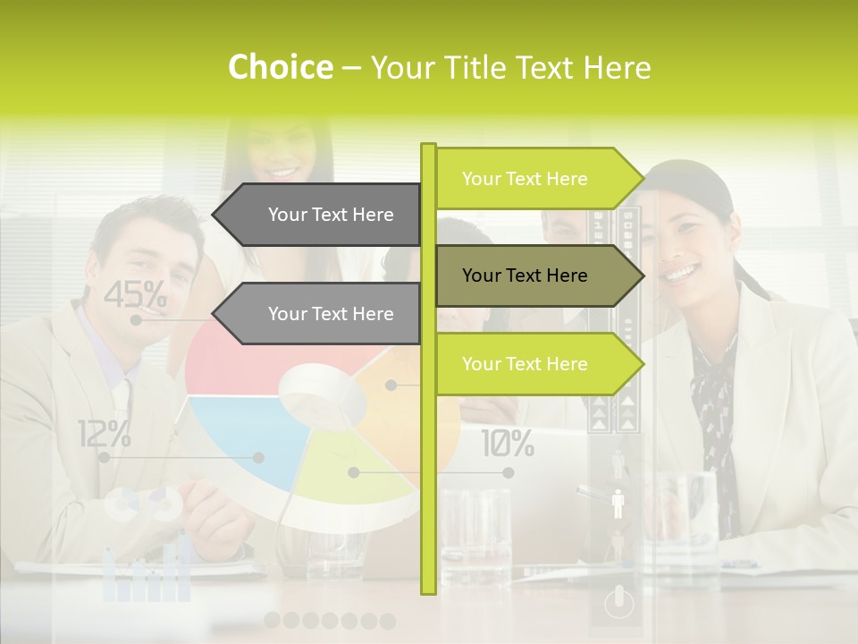 Holographic Male Caucasian PowerPoint Template