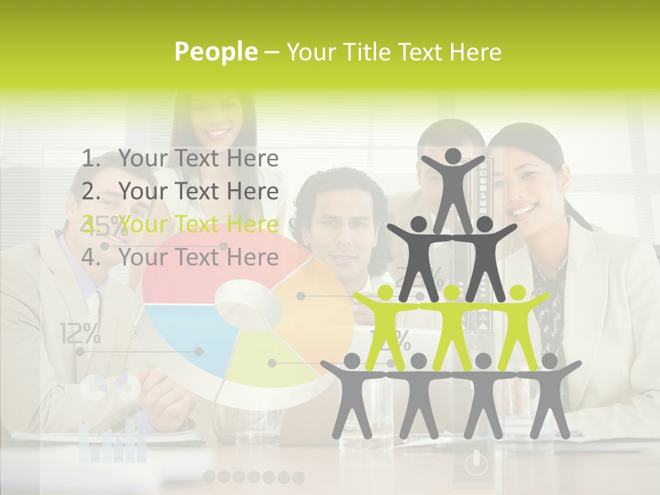 Holographic Male Caucasian PowerPoint Template