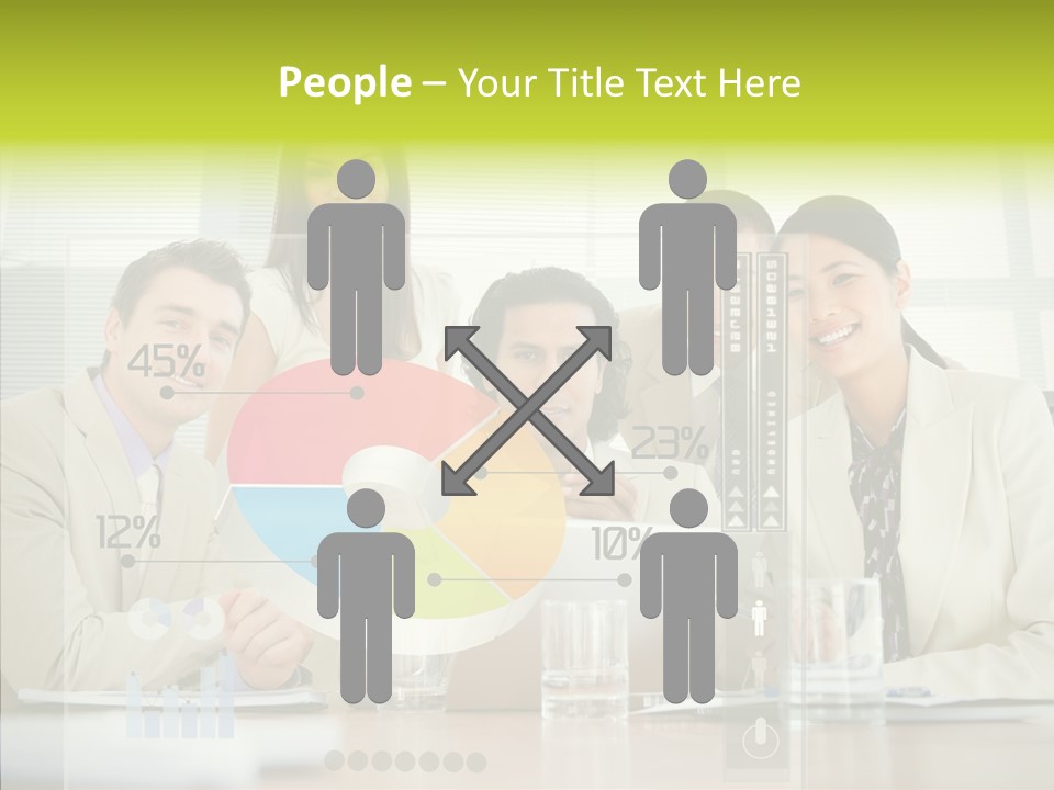 Holographic Male Caucasian PowerPoint Template