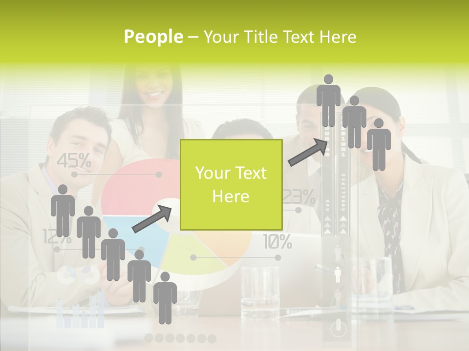 Holographic Male Caucasian PowerPoint Template