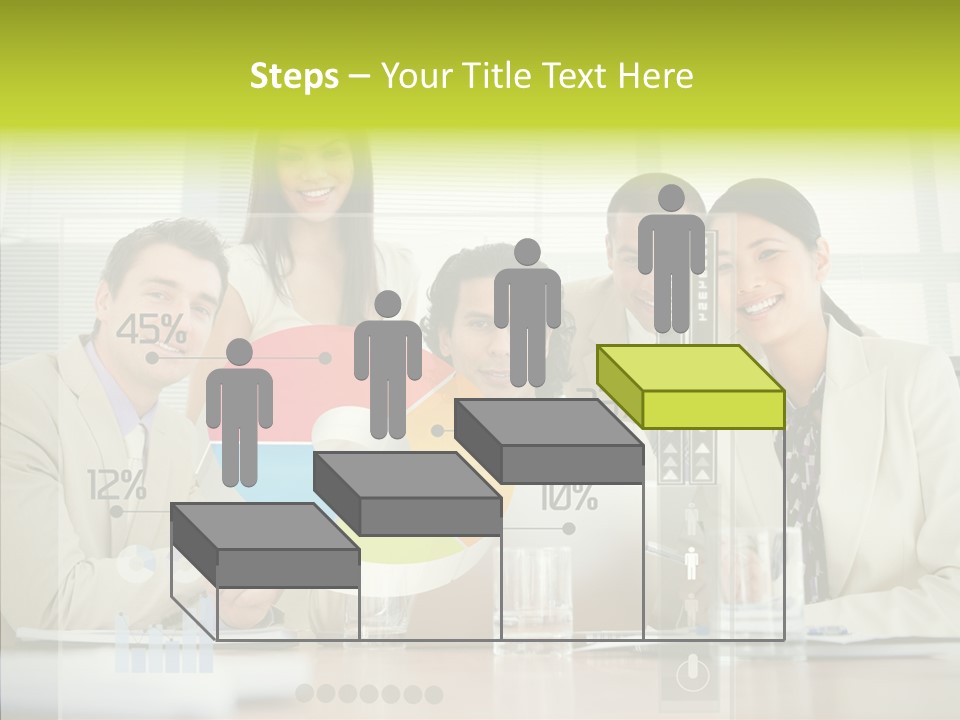 Holographic Male Caucasian PowerPoint Template