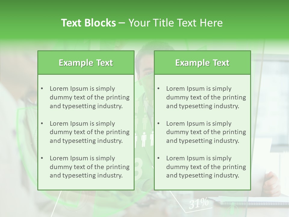 Graph Discussing Positive PowerPoint Template
