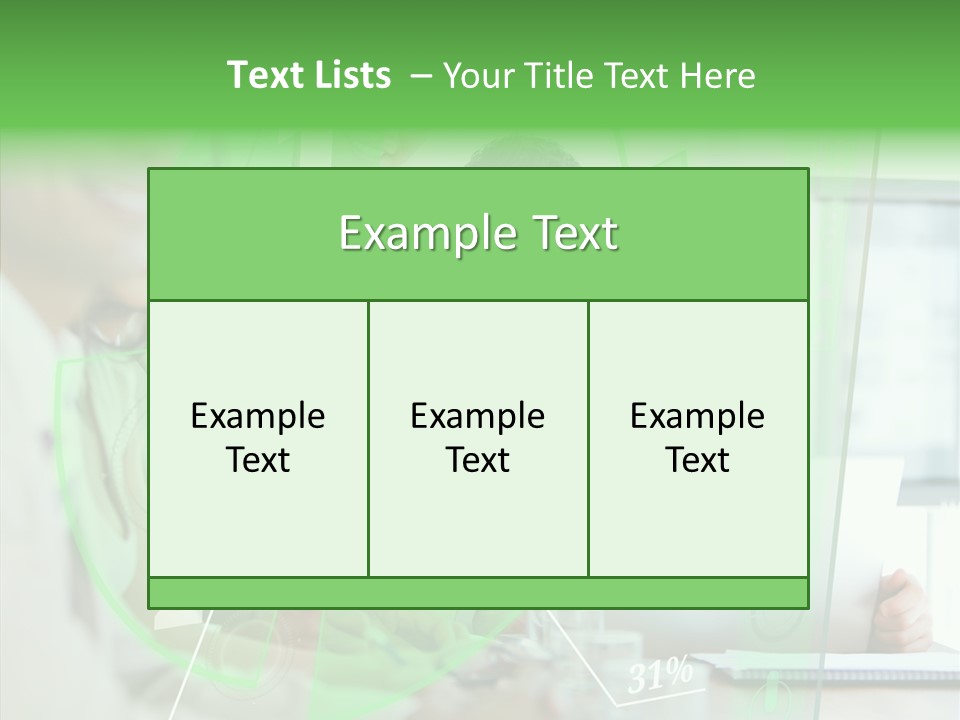 Graph Discussing Positive PowerPoint Template