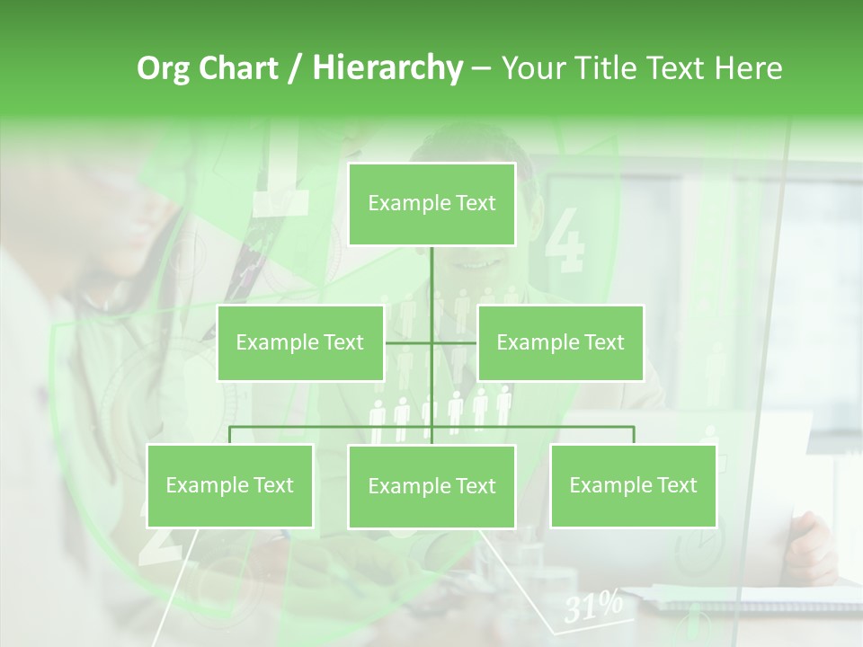 Graph Discussing Positive PowerPoint Template