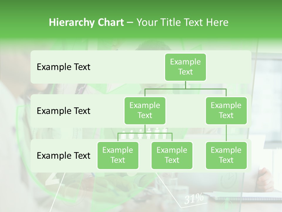 Graph Discussing Positive PowerPoint Template