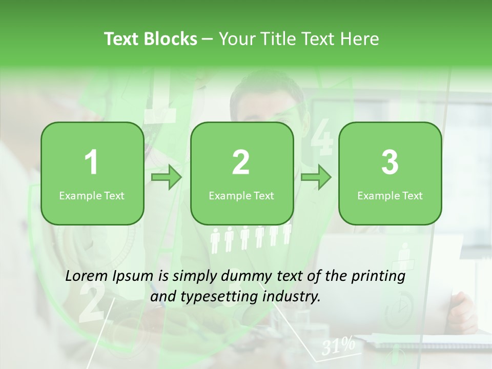 Graph Discussing Positive PowerPoint Template