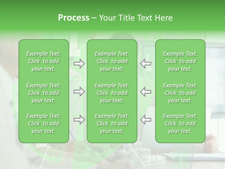 Graph Discussing Positive PowerPoint Template