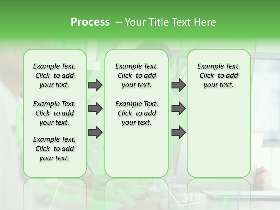 Graph Discussing Positive PowerPoint Template
