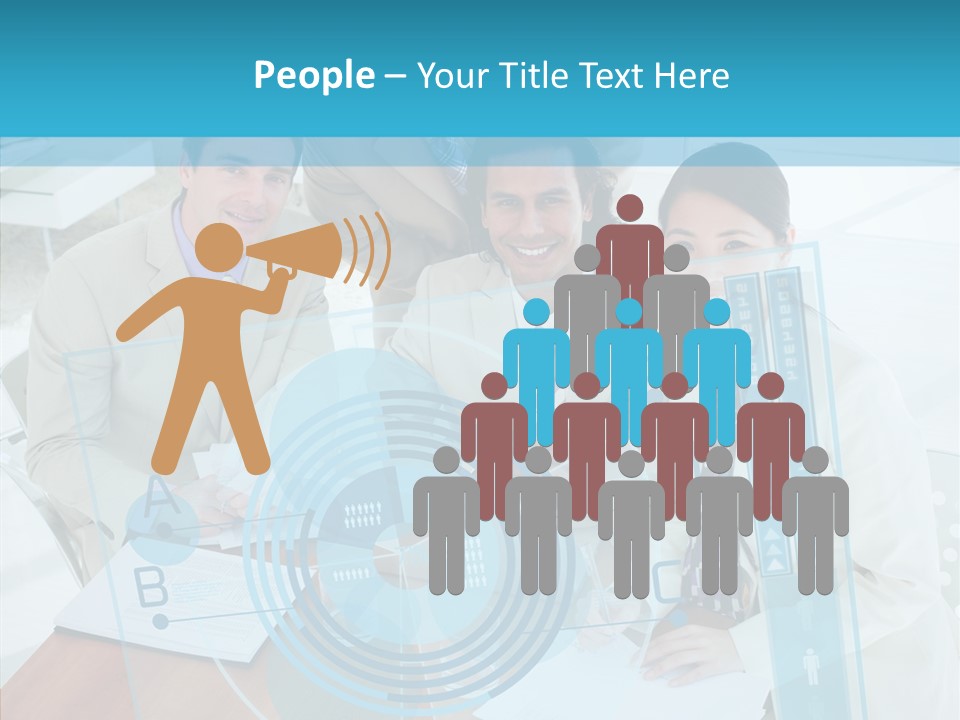 Digital Coworkers Staff PowerPoint Template