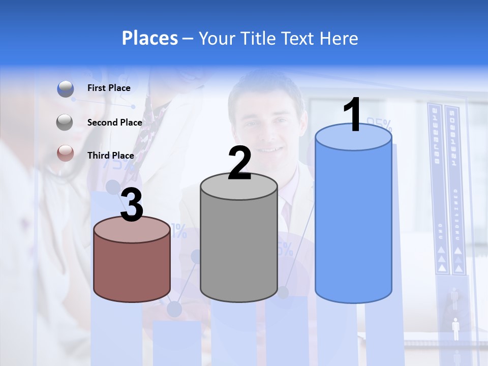 Meeting Futuristic Smiling PowerPoint Template