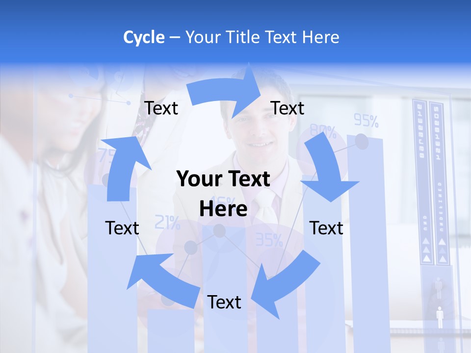 Meeting Futuristic Smiling PowerPoint Template