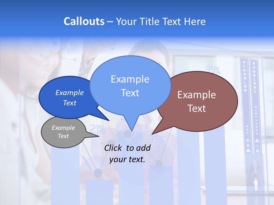 Meeting Futuristic Smiling PowerPoint Template