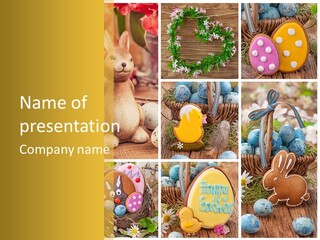 Flowers Bakery Nobody PowerPoint Template