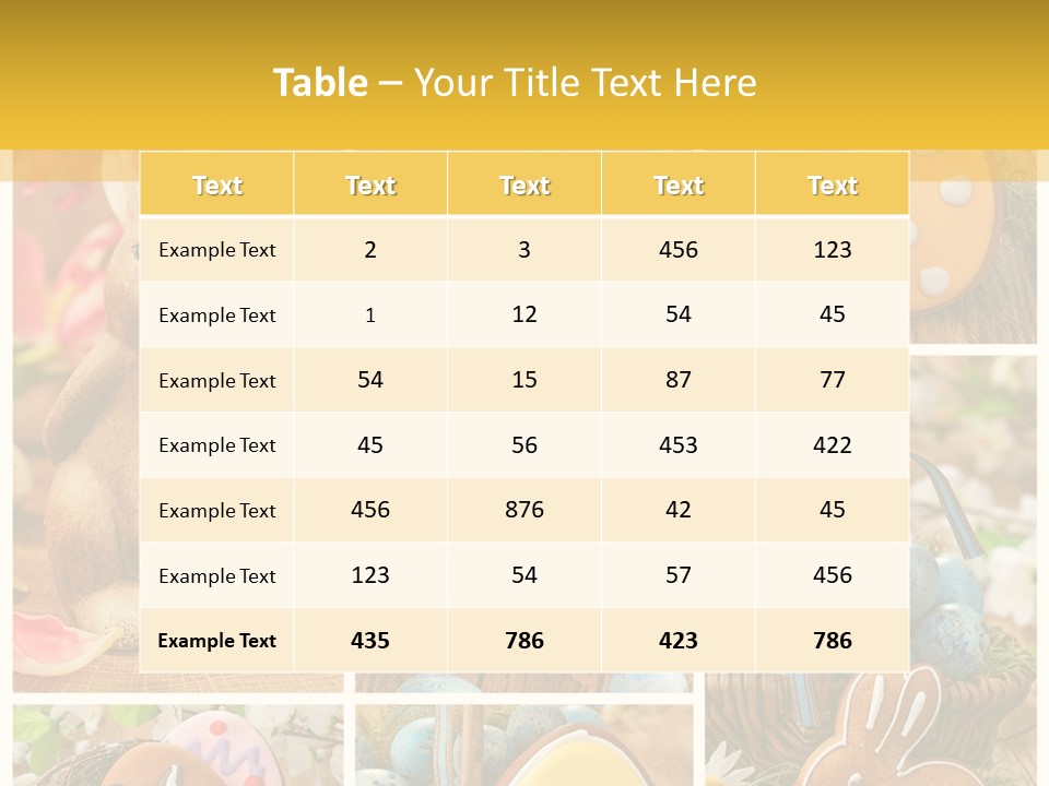 Flowers Bakery Nobody PowerPoint Template