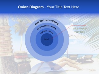 Turquoise Girl Boat PowerPoint Template
