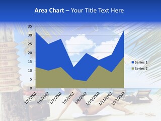 Turquoise Girl Boat PowerPoint Template