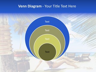 Turquoise Girl Boat PowerPoint Template