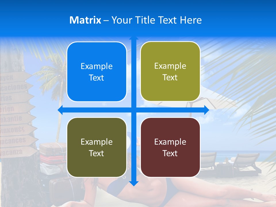 Coast Woman In Bikini Thailand PowerPoint Template