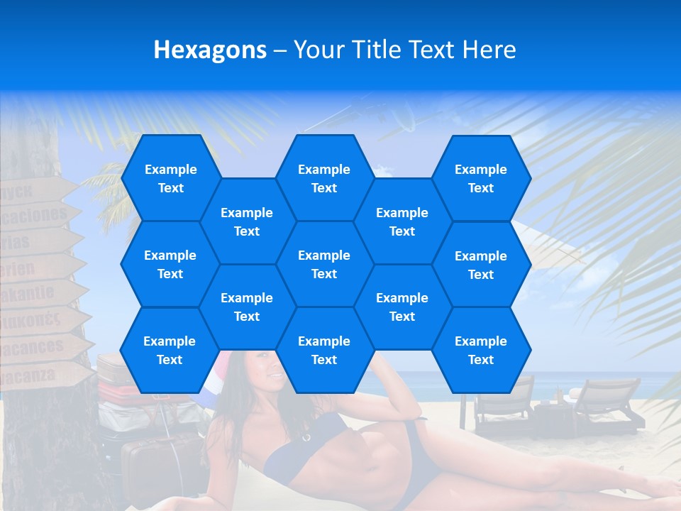 Coast Woman In Bikini Thailand PowerPoint Template