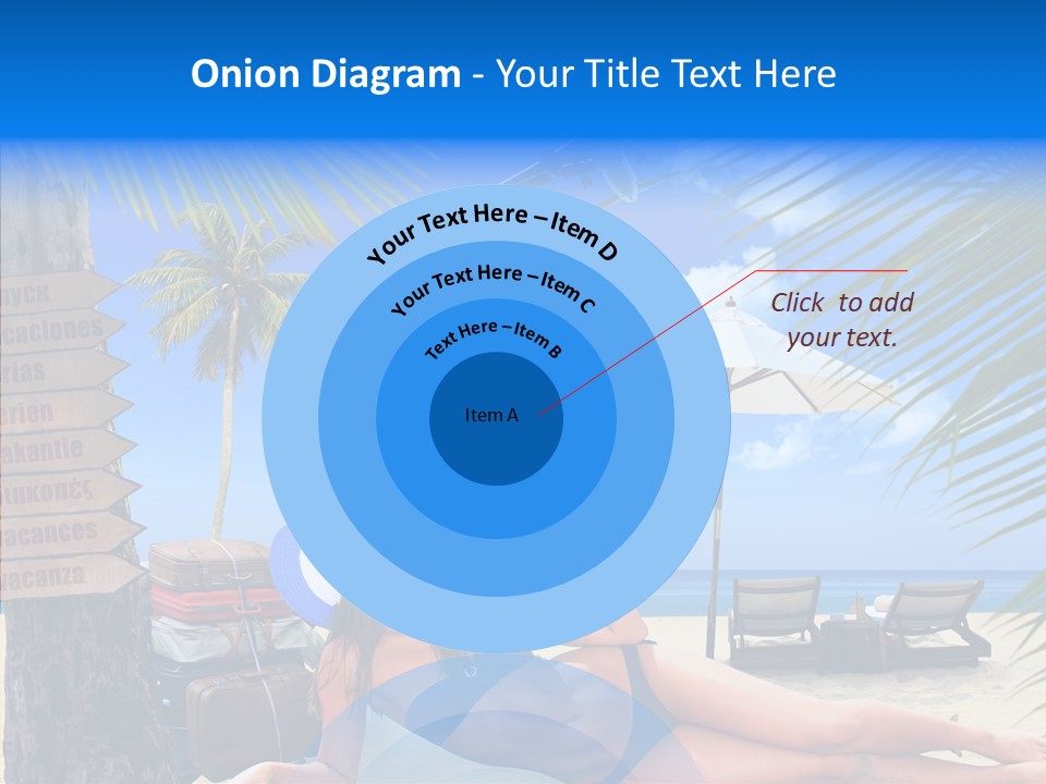 Coast Woman In Bikini Thailand PowerPoint Template