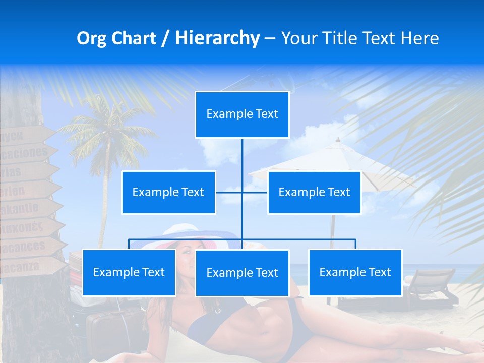 Coast Woman In Bikini Thailand PowerPoint Template