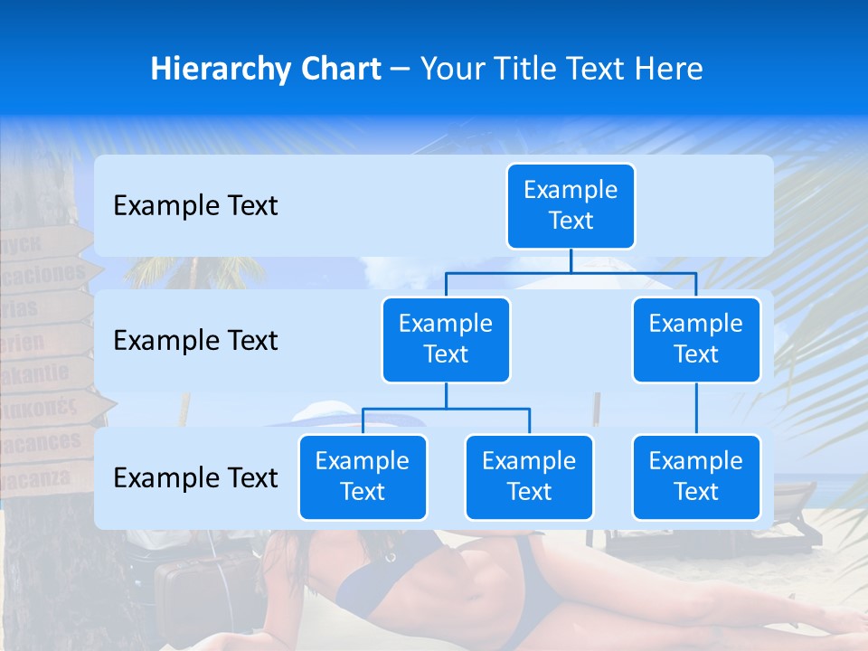 Coast Woman In Bikini Thailand PowerPoint Template